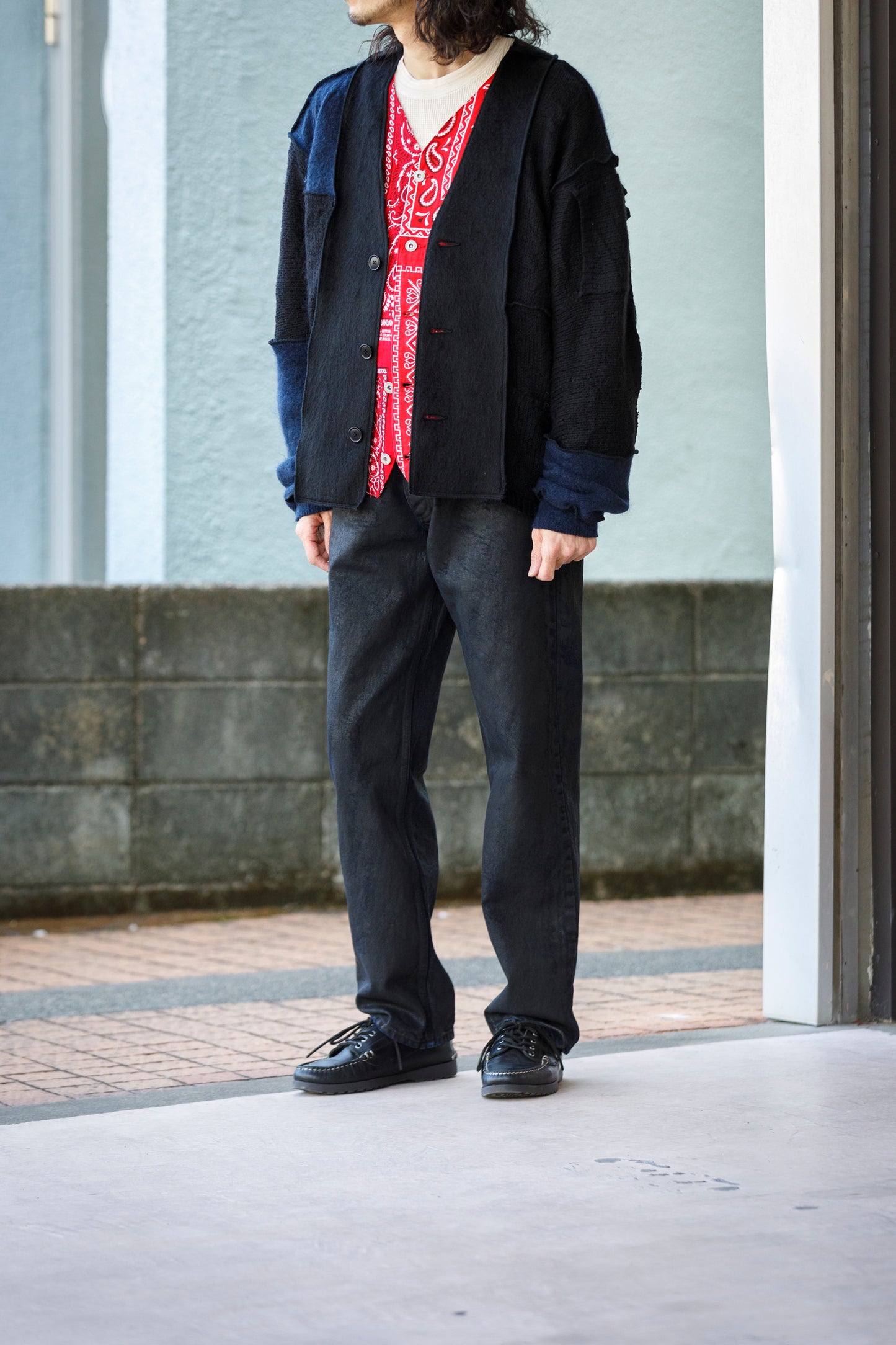 CHANGES CH5043 Remake Engineer Jacket(Used Bandana) - Type B