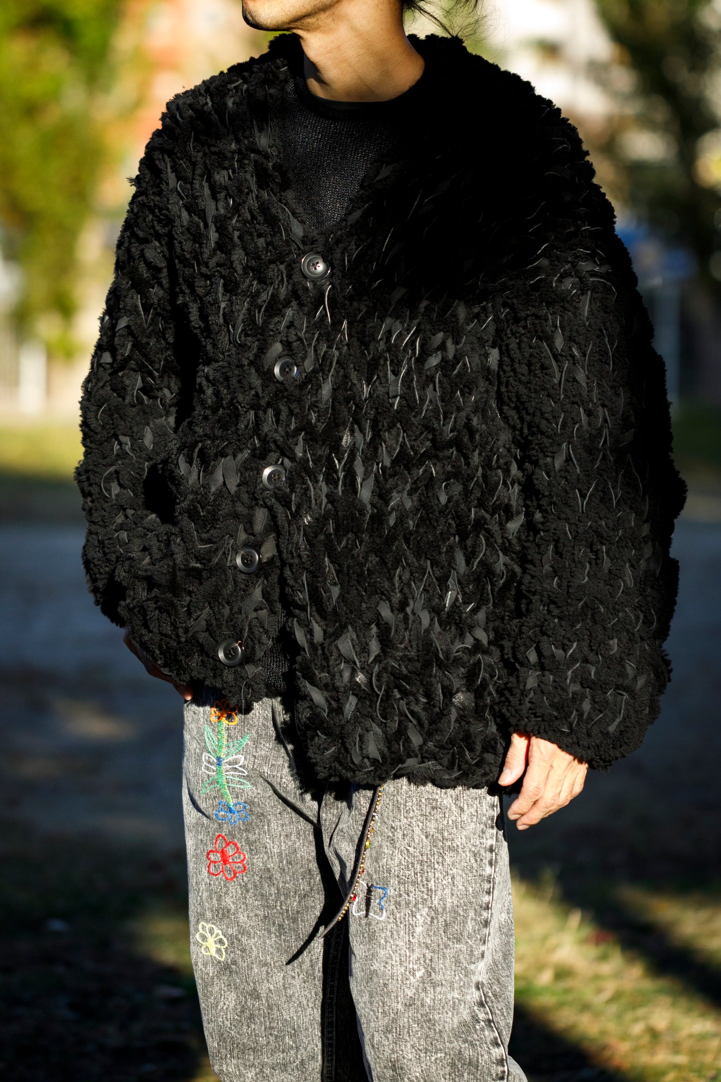 GOODKARMA DEVELOPMENT /  MOUTON CARDIGAN “CHARLIE” - BACK