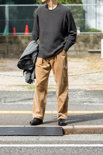 WONDER ROOM WWA-001 "WAFFLE" l/s waffle thermal tee - V gray