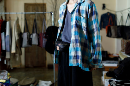 Willow Pants / P-015 Waist Pouch - Cowhide Punching Leather