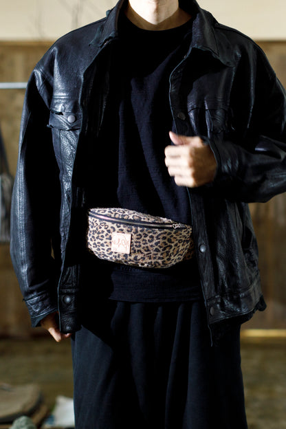 Willow Pants / P-015 Waist Pouch - Cowhide Suede(Leopard Print)