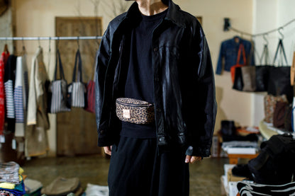Willow Pants / P-015 Waist Pouch - Cowhide Suede(Leopard Print)