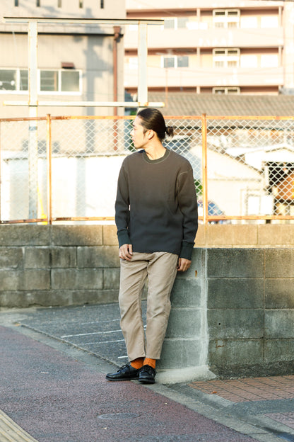 WONDER ROOM WWA-001 "WAFFLE" l/s waffle thermal tee - V gray