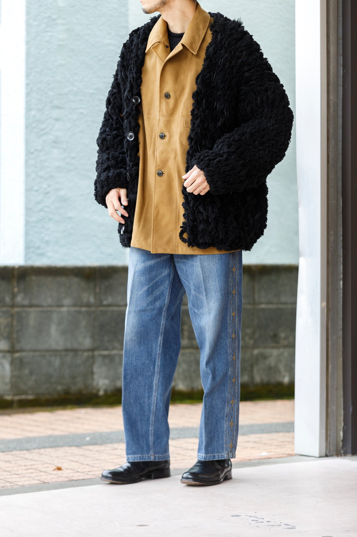 GOODKARMA DEVELOPMENT /  MOUTON CARDIGAN “CHARLIE” - BACK