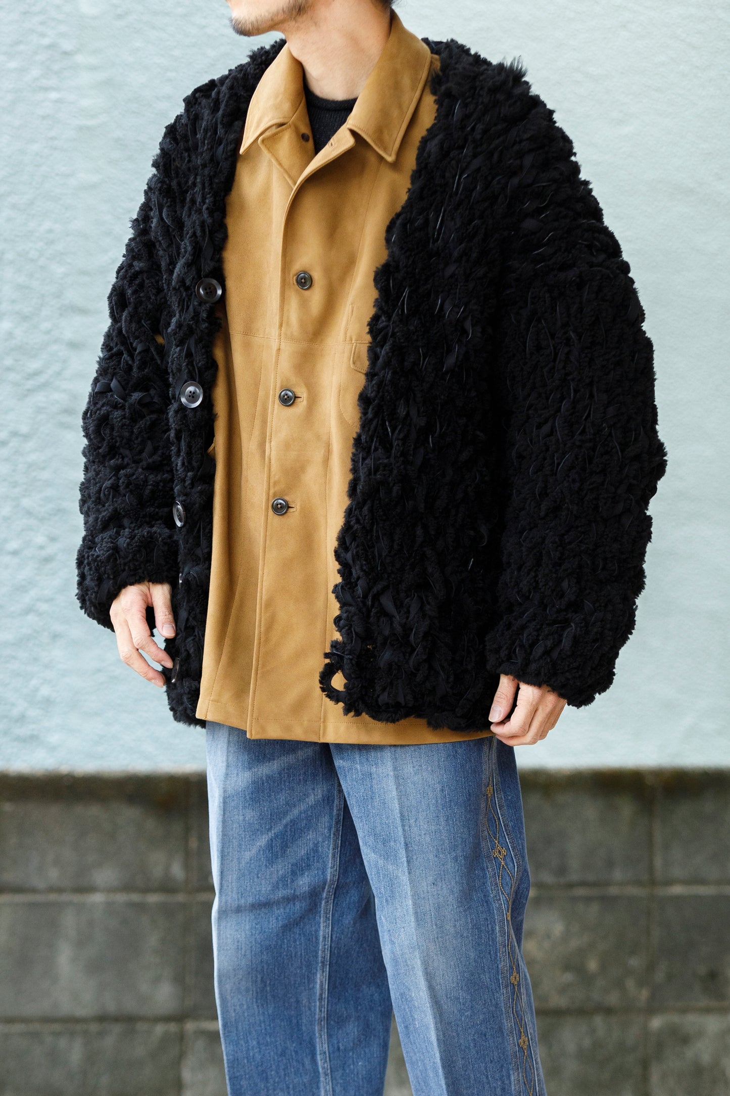 GOODKARMA DEVELOPMENT /  MOUTON CARDIGAN “CHARLIE” - BACK
