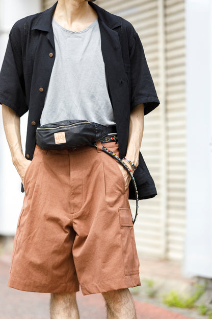 Willow Pants / P-015 Waist Pouch - Cowhide Punching Leather