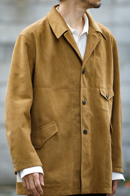 SARTO 261-01001 Half Coat(Metis Goat Suede Leather) - Brown Gold