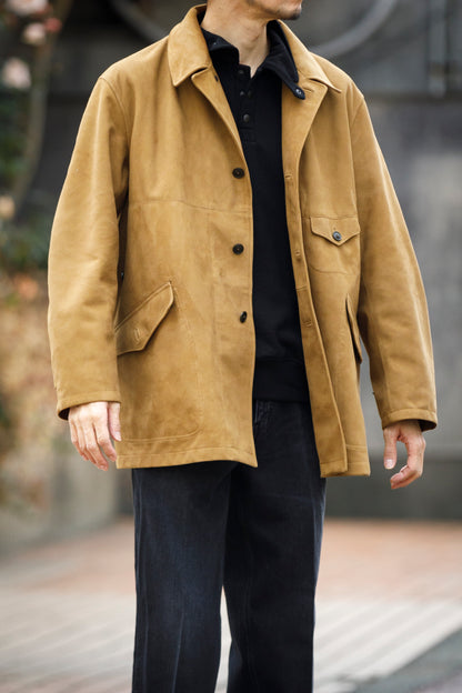 SARTO 261-01001 Half Coat(Metis Goat Suede Leather) - Brown Gold