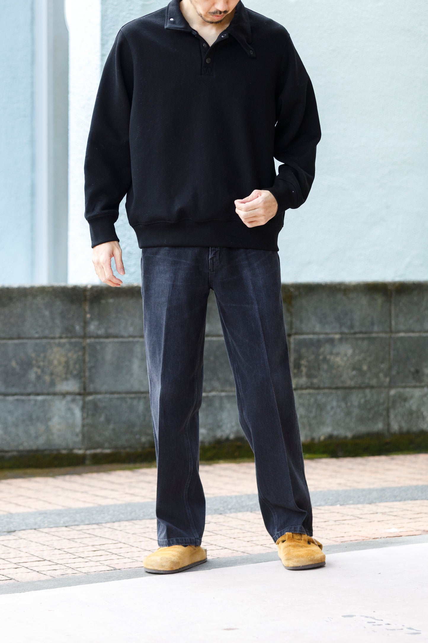 SARTO / 252-20003 EMBROIDERY DENIM PANTS - WASHED BLACK