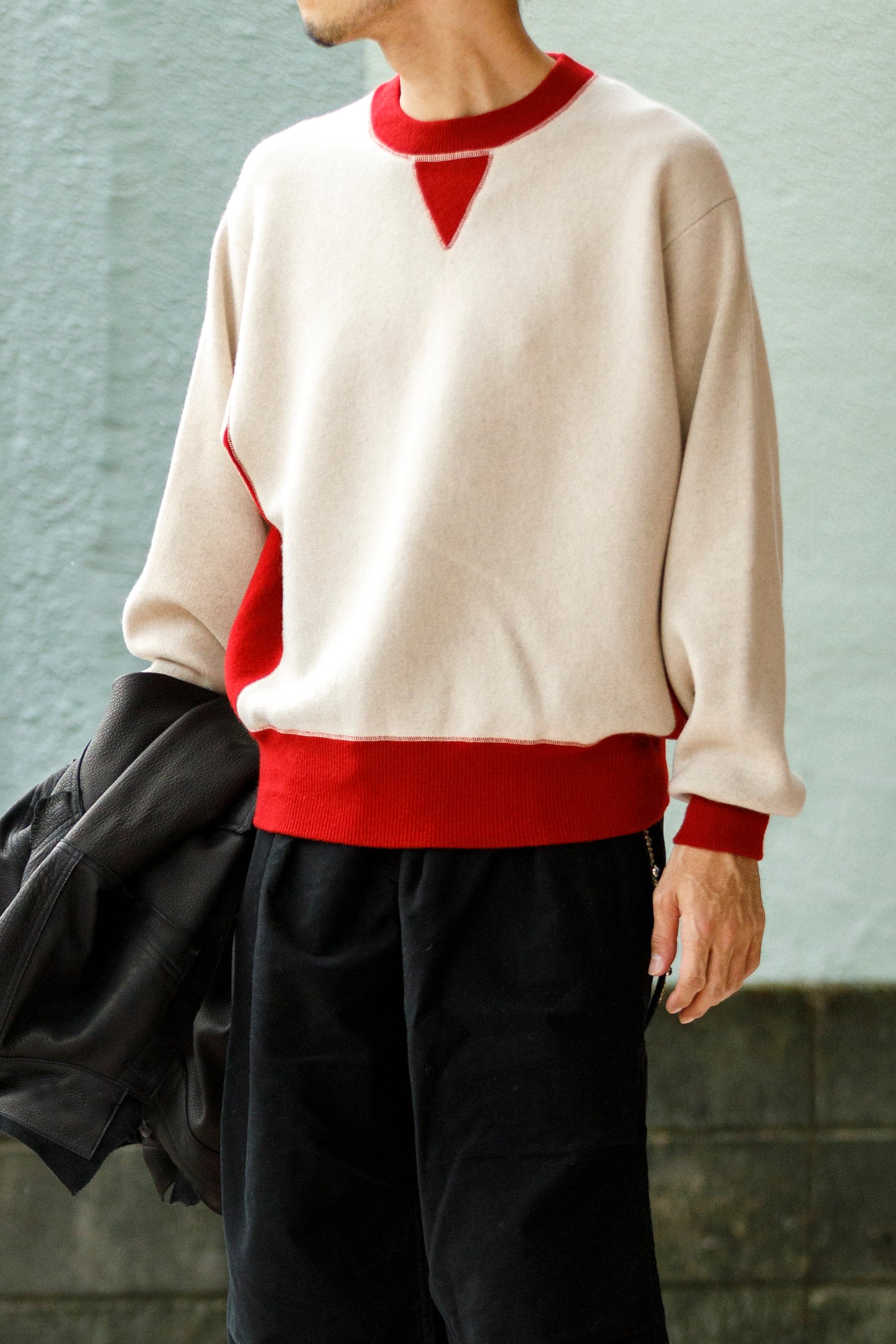 MEIAS / PURE CASHMERE SWEAT PO - Beige