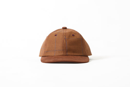THE FACTORY MADE CHECK BICOLOR CAP - BROWN【FM841-061】