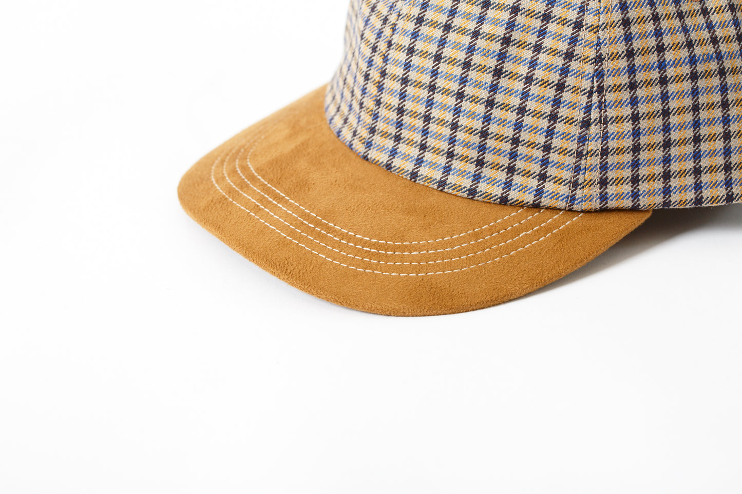 THE FACTORY MADE CHECK BICOLOR CAP - BEIGE【FM841-006】