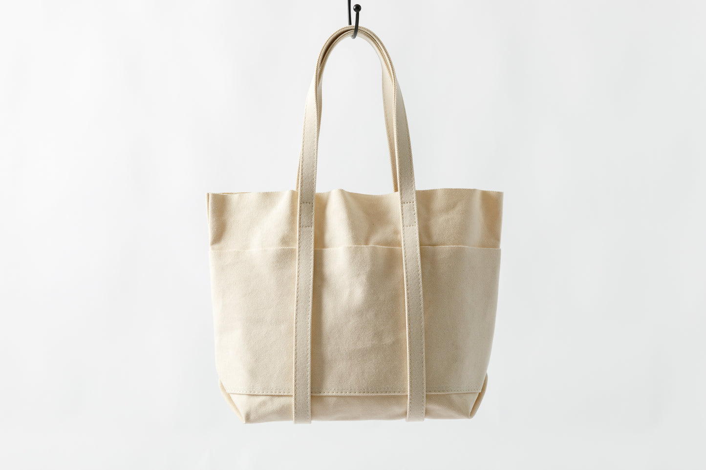 AMIACALVA A-126 WASHED CANVAS 6POCKETS TOTE (S) - White