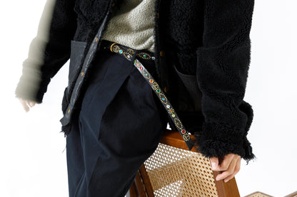 GOODKARMA DEVELOPMENT Narrow Studs Belt "ASHBURY"  ブラック サイズ2(32インチ)